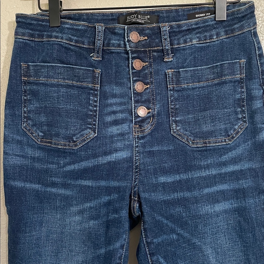 Judy blue button fly skinny jeans - Picture 3 of 11